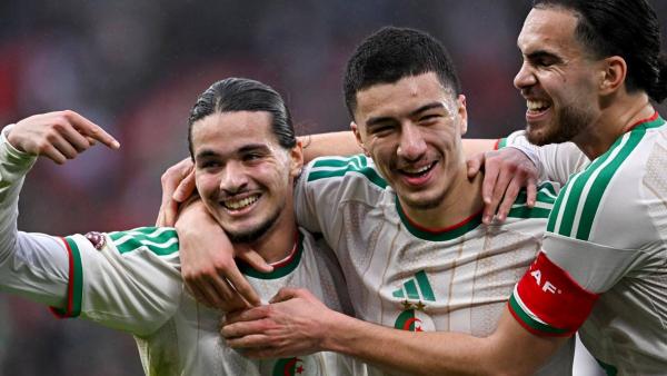 Joie des joueurs de l'équipe nationale