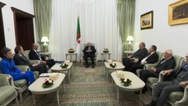 رئيس الجمهورية يستقبل وزير الداخلية الفرنسي