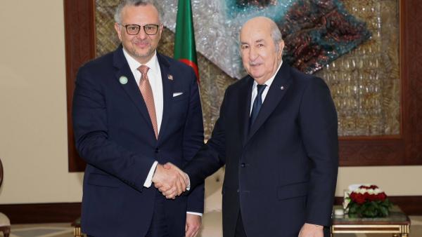 Le Président Tebboune avec Massad Boulos, conseiller principal du président américain