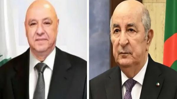 رئيس الجمهورية يتلقى مكالمة هاتفية من نظيره اللبناني 