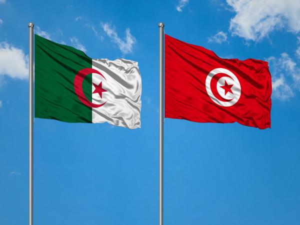 Drapeaux Algérie Tunisie